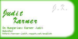 judit karner business card